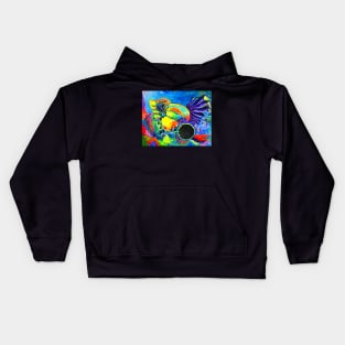 Ocean Ghosts fig A Kids Hoodie